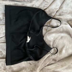 Bozzolo black crop top tank top- Size M/L